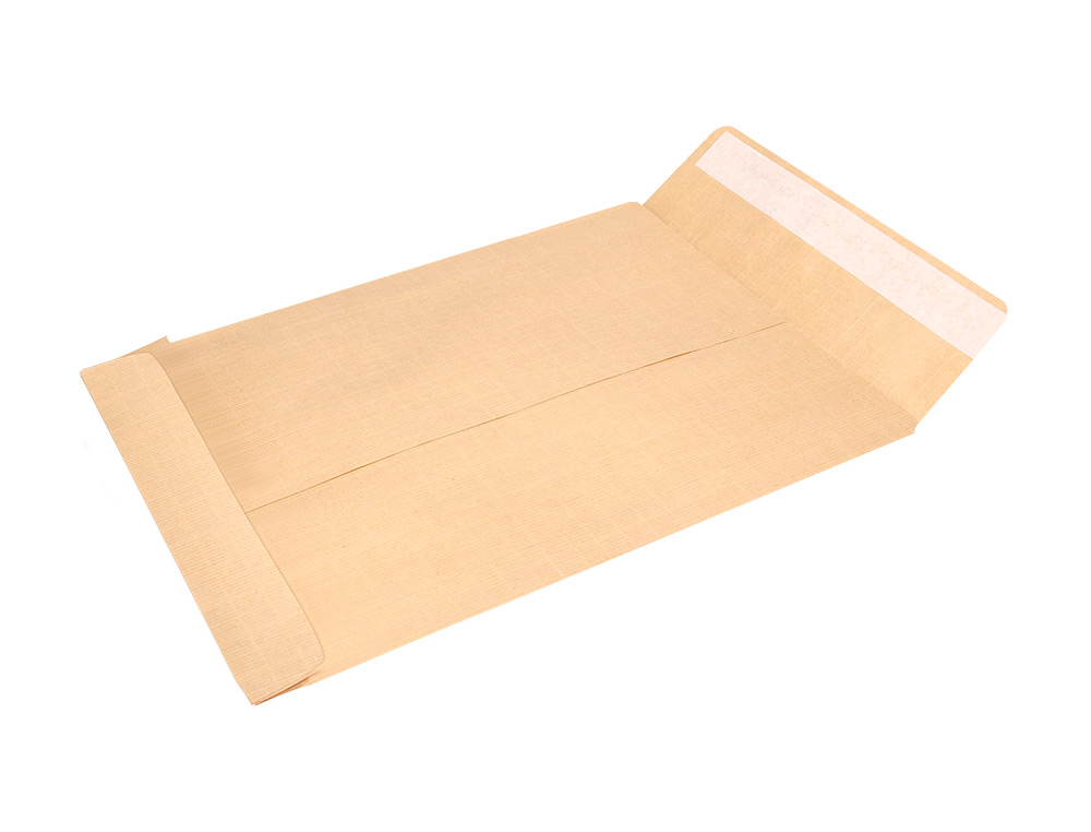 SOBRE LIDERPAPEL BOLSA N.13 KRAFT 310X410 MM TIRA DE SILICONA CAJA DE 250 UNIDADES